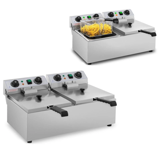 Royal Catering Frytownica nastawna gastronomiczna elektryczna TIMER 230 V
