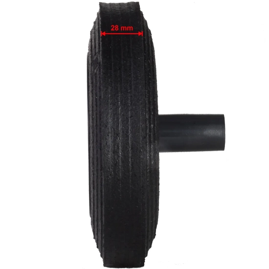 PRO-LINE Koło kółko do kubła kontenera na odpady gumowe śr. 200mm