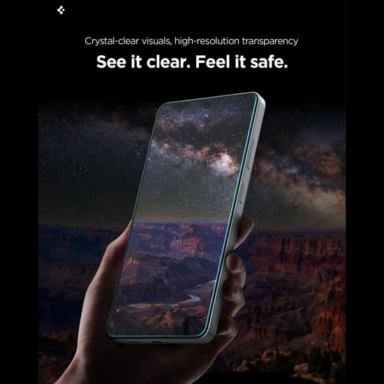 SPIGEN Szkło hartowane na Samsung Galaxy S26+ z aplikatorem Glas.Tr Ez Fit