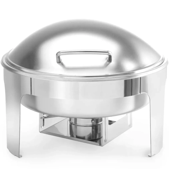 Hendi Podgrzewacz do potraw na pastę świeczki stal satynowana OKRĄGŁY