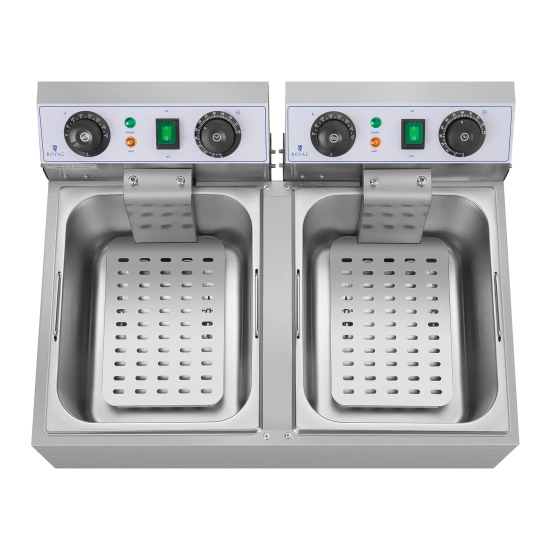 Royal Catering Frytownica nastawna gastronomiczna elektryczna TIMER 230 V