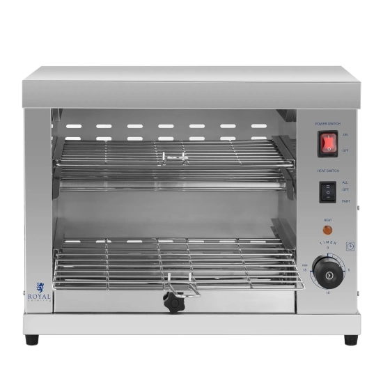 Royal Catering Podwójny toster opiekacz salamander 3250W