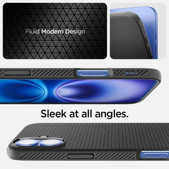 SPIGEN Etui case na iPhone 16 Liquid Air - czarne