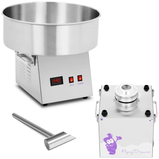 Royal Catering Maszyna do waty cukrowej elektryczna stalowa 52 cm 1080 W