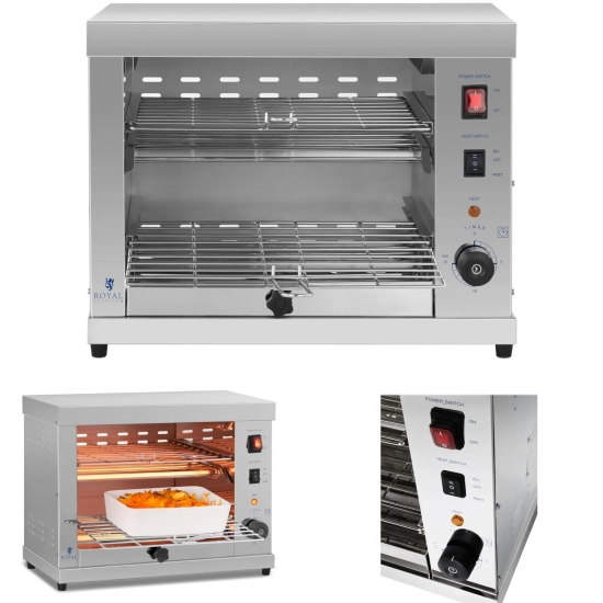 Royal Catering Podwójny toster opiekacz salamander 3250W