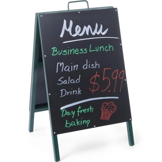 Tablica informacyjna reklamowa MENU wolnostojąca do restauracji 500x850mm