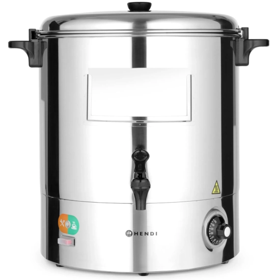 Warnik podgrzewacz do wody grzanego wina stalowy 2200W 28L - Hendi 209905
