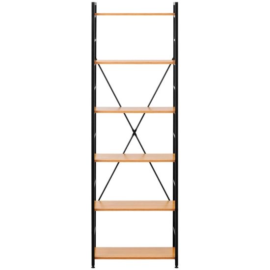 FROMM&STARCK STAR_BC_05 – regał loftowy na książki, 6 półek, 60 × 28 ×