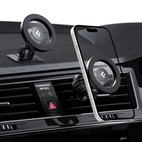SPIGEN Uchwyt samochodowy do telefonu na kokpit kratkę MagSafe MFT13