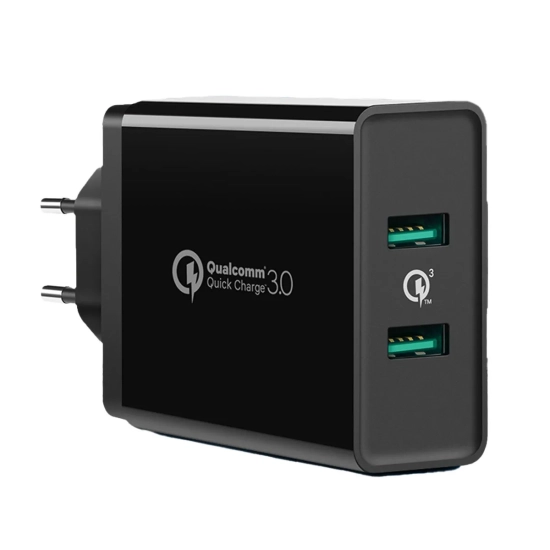 UGREEN Ładowarka sieciowa do telefonu 2x USB-A 36W QC3.0 - czarna