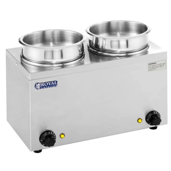 Royal Catering Bemar elektryczny podgrzewacz do zupy 300W 230V 2 x 3.8L