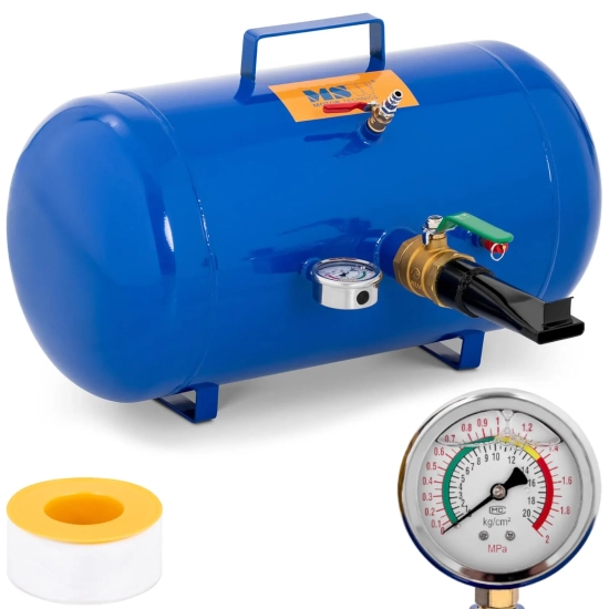 MSW Inflator zbiornik ciśnieniowy do pompowania kół opon z manometrem 6-8