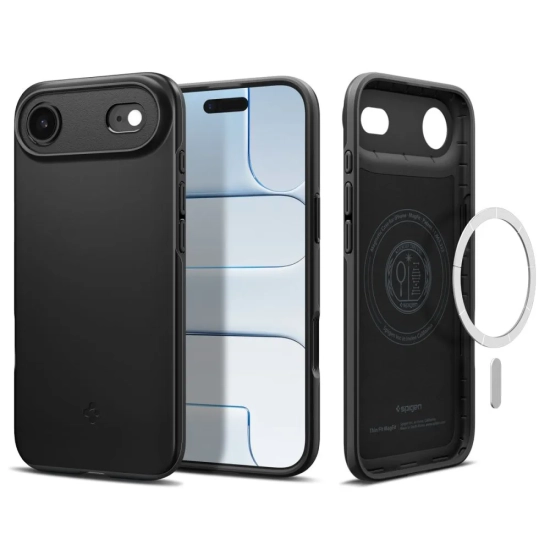 Etui ochronne na iPhone 17 Air Spigen Thin Fit MagSafe - czarne