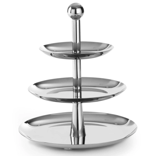 Patera piętrowa do ciastek i pralinek 3-stopniowa składana - Hendi 429914