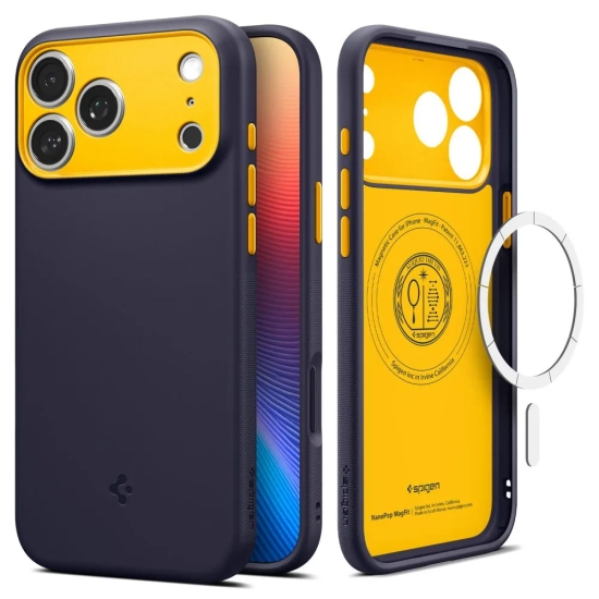 SPIGEN Etui case pokrowiec na iPhone 17 Pro Nano Pop MagSafe - granatowe