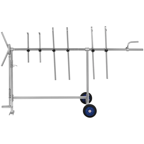 MSW Stojak wózek lakierniczy obrotowy 360 do 90 kg 6 ramion STANDARD