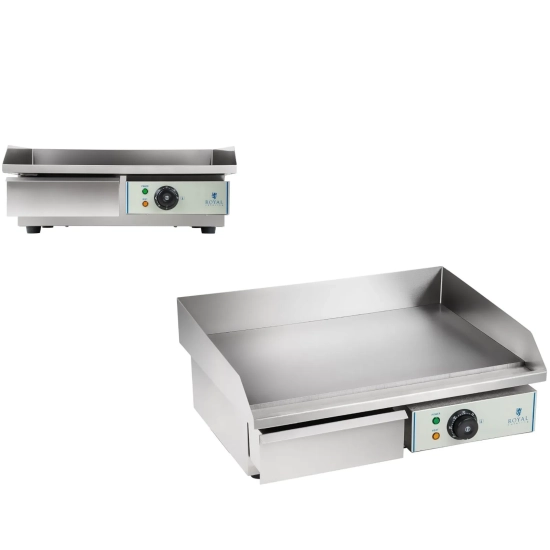 Royal Catering Grill elektryczny z wysokim rantem szer. 55cm