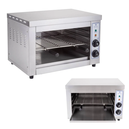 Royal Catering Toster opiekacz salamander do zapiekanek do 300deg C 3250W
