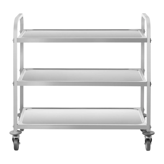 Royal Catering Wózek kelnerski 3-półkowy do 150 kg Stal nierdzewna RCSW-6.2