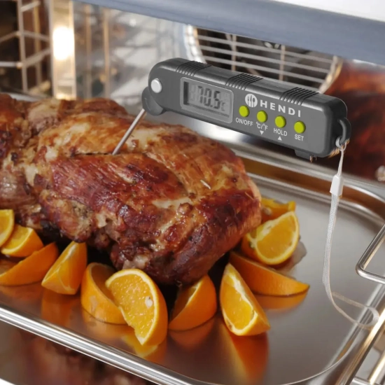 Termometr gastronomiczny cyfrowy ze składaną sondą - Hendi 271308