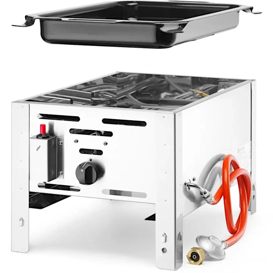 Patelnia gazowa Bake Master Mini 290x480mm 5.8kW - Hendi 154601