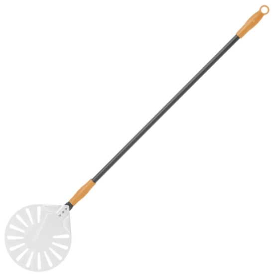 Łopata do pizzy z otworami i uchwytem suwakowym aluminiowa okrągła śr. 230