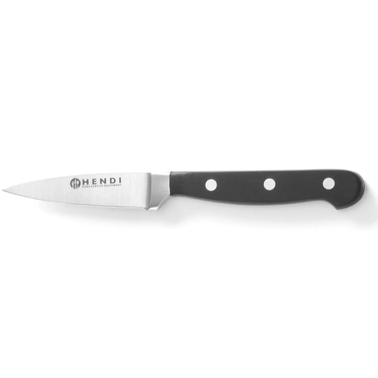Profesjonalny nóż do obierania kuty ze stali Kitchen Line 90 mm - Hendi