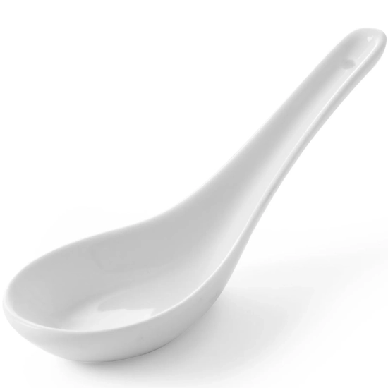 Łyżeczka do sosów i dipów TAPAS MINI biała porcelana zestaw 6szt. - Hendi