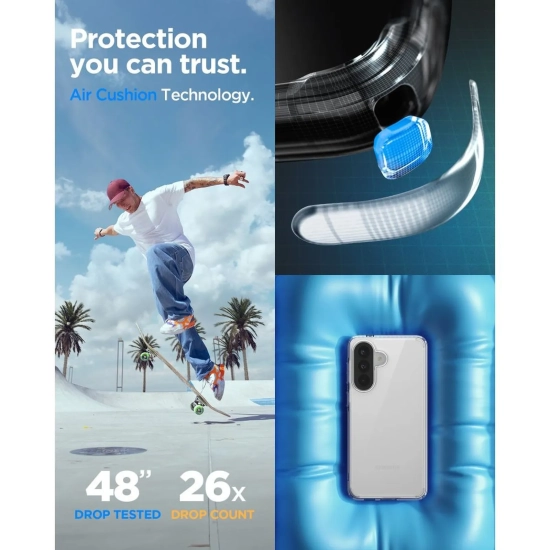 SPIGEN Etui pokrowiec na Samsung Galaxy A57 5G Ultra Hybrid - przezroczysty