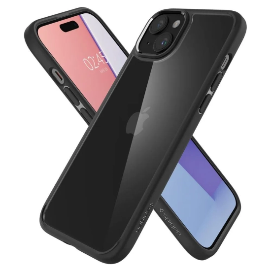 SPIGEN Etui Ultra Hybrid na iPhone 15 czarny mat