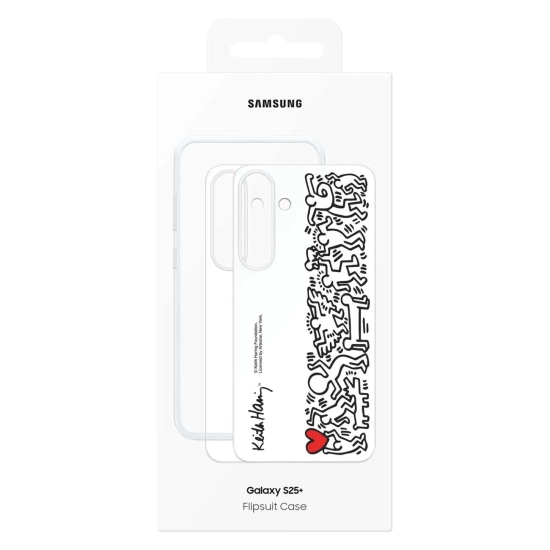 Etui silikonowe Samsung Flipsuit Case do Samsung Galaxy S25+ - białe