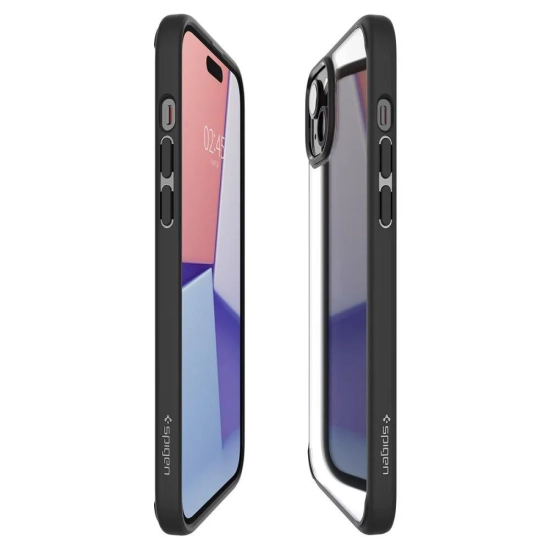 SPIGEN Etui Ultra Hybrid na iPhone 15 czarny mat