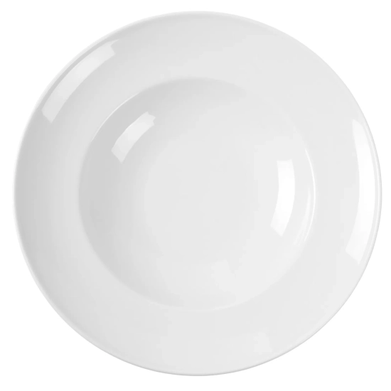 Talerz do makaronu spaghetti OPTIMA biała porcelana śr. 260mm - Hendi