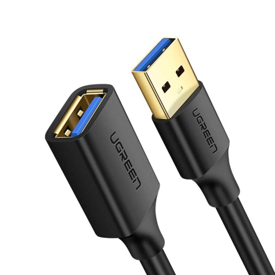 UGREEN Przedłużacz przejściówka kabla USB-A 3.0 5Gb/s 0.5m czarny
