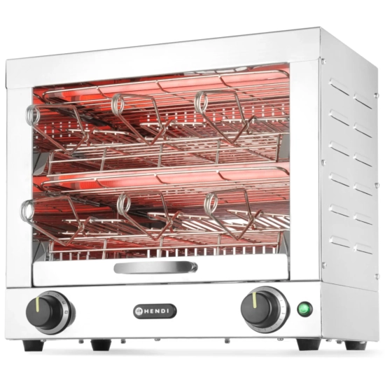 Hendi Toster kanapkowy kwarcowy z 6 klamrami 3000W