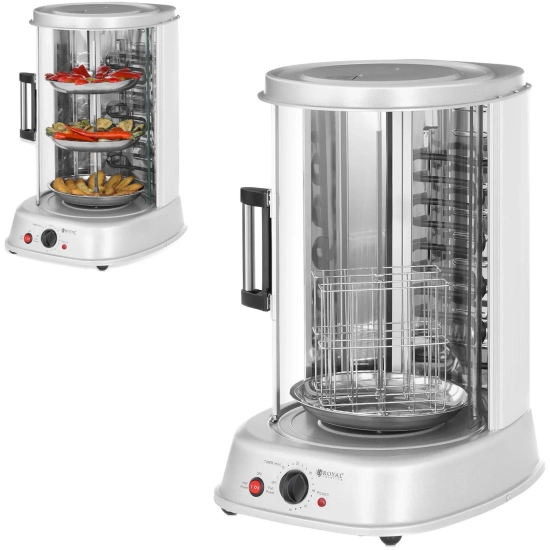 MINI opiekacz grill do kebaba gyrosa ryb warzyw pionowy 4w1 1800W Royal