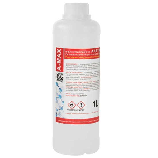 GSG24 Aceton rozpuszczalnik zmywacz A-MAX 1L