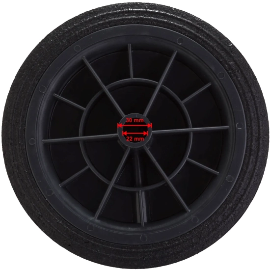 PRO-LINE Koło kółko do kubła kontenera na odpady gumowe śr. 250mm