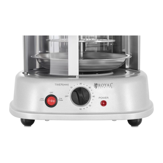 MINI opiekacz grill do kebaba gyrosa ryb warzyw pionowy 4w1 1800W Royal