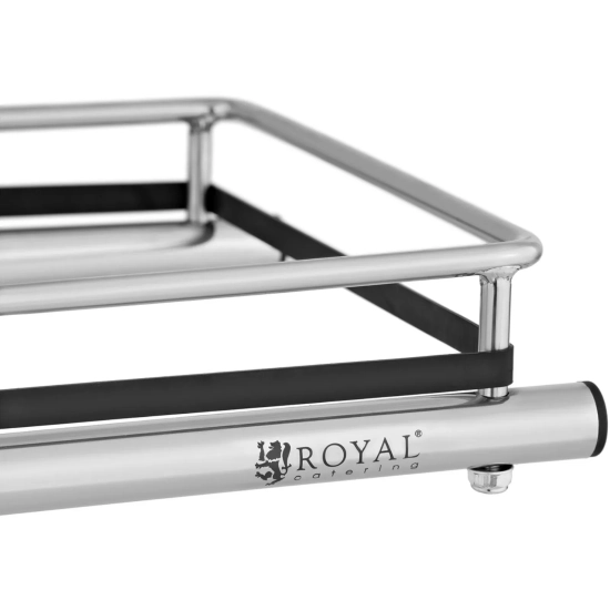 Royal Catering Wózek stojak na worki na śmieci odpady ze stali nierdzewnej