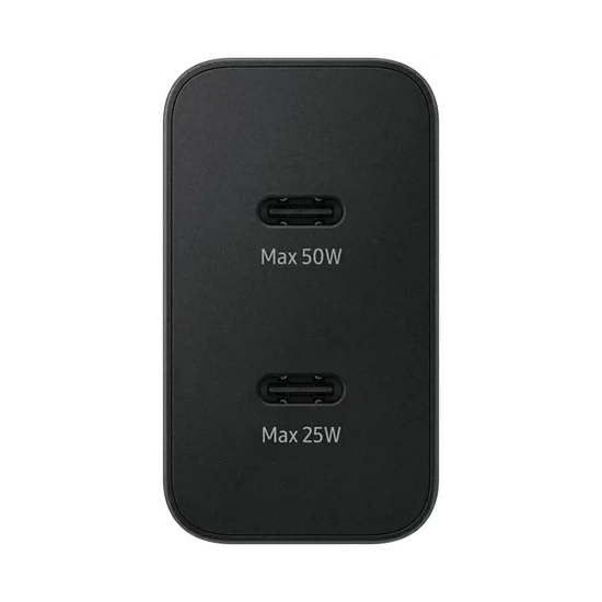 Ładowarka sieciowa Samsung Power Adapter Duo 2x USB-C 50W - czarna