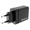 Verbatim 49700 ładowarka sieciowa USB 30 W, 4 porty, czarna