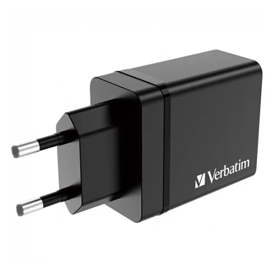 Verbatim 49700 ładowarka sieciowa USB 30 W, 4 porty, czarna