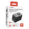 Adapter Verbatim podróżny Charge, n, podróżny GaN III 2 × USB-C 30190