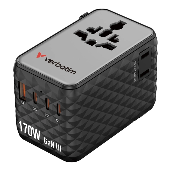 Adapter Verbatim podróżny Charge, n, podróżny GaN III 2 × USB-C 30190