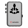 Adapter Verbatim podróżny Charge, n, podróżny GaN III 2 × USB-C 30191