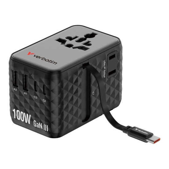 Adapter Verbatim podróżny Charge, n, podróżny GaN III 2 × USB-C 30191