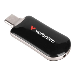 Pendrive Verbatim USB C, 256 GB, Plectra, czarny, USB C 30226