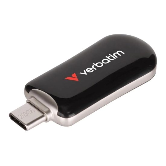 Verbatim Pendrive Plectra 256 GB USB-C 3.2 Gen 1 czarny 30226