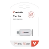 Pendrive Verbatim USB C, 128 GB, Plectra, biały, USB C 30229
